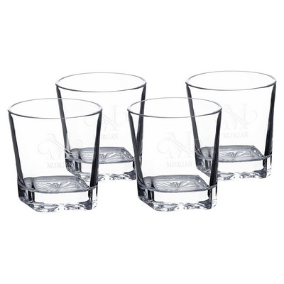 11 oz. Square Rocks Glasses in Gift Box