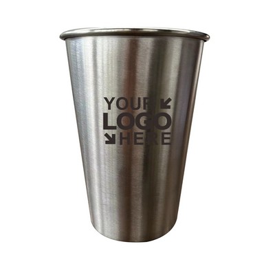 17 Oz Stainless Steel Water Mug Pint Cup