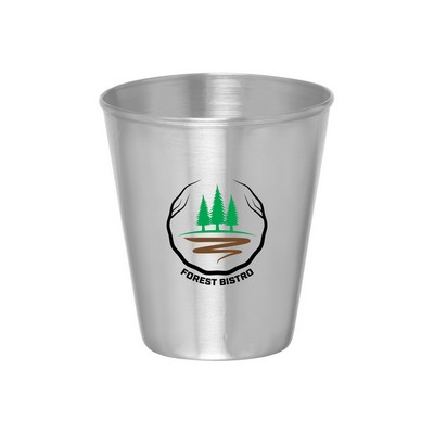 2.5 oz. Metal Shooter Shot Glass (Full Color Imprint)