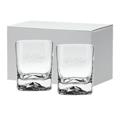 13.5 oz Etched Square Glacier OTR Gift Set