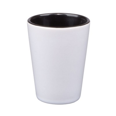 White Coated Tecas Shot Glass 1.5oz.