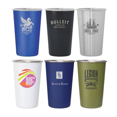 Stainless Steel Glass, 16 Oz.