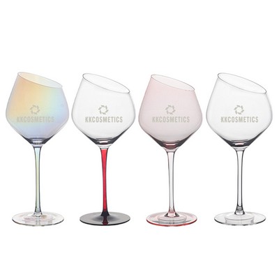 20 Oz. Angled Stemmed Wine Glasses