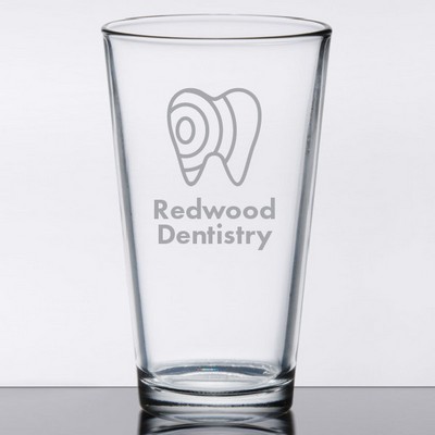 Laser Engraved Libbey® Restaurant Basics 20 oz. Rim Tempered Mixing Glass