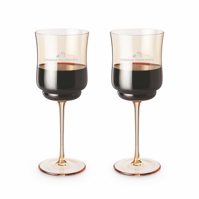 Twine Living® Tulip Stemmed Wine Glass, set of 2