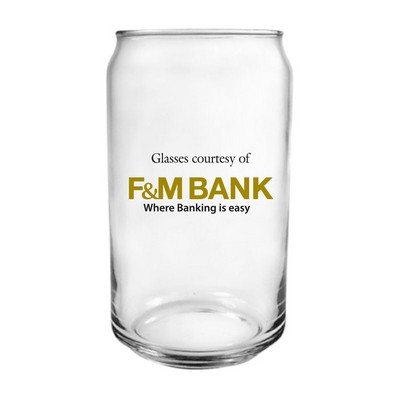 16oz Giant Beer Can Glass