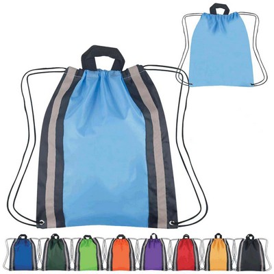 Small Reflective Drawstring Bag