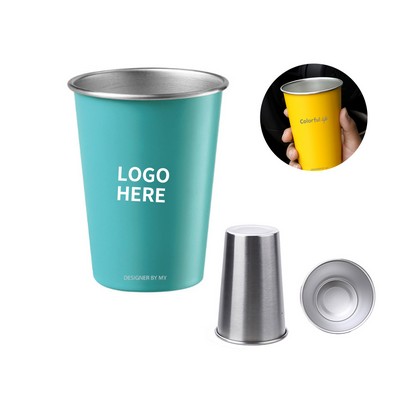 16oz Durable Stainless Steel Pint Glass