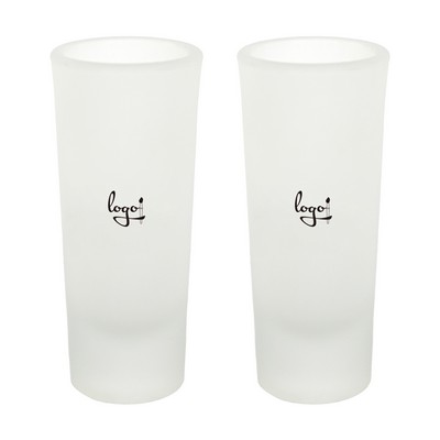 2oz American Style Frosted Glass Highball Shot Glass
